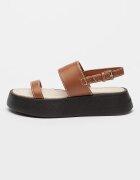 ARMANI EXCHANGE Сандали с равна платформа Канелено кафяво