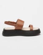 ARMANI EXCHANGE Сандали с равна платформа Канелено кафяво