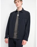 ARMANI EXCHANGE Риза от деним с фотопринт - Тъмносин/Ултрамарин синьо