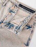 ARMANI EXCHANGE Скъсени дънки с висока талия Син/Мръснобял