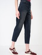 ARMANI EXCHANGE Скъсени дънки с висока талия Ултрамарин синьо