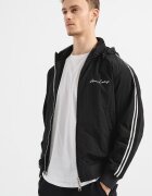 ARMANI EXCHANGE Стандартно яке с лого Черен/Бял