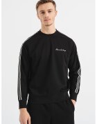 ARMANI EXCHANGE Суитшърт с овално деколте и паднали ръкави - Бял/Тъмносин