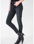 ARMANI EXCHANGE Супер скини дънки деграде - Черен/Антрацитно сиво/Сребрист