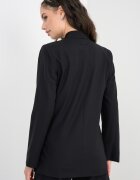 ARMANI EXCHANGE Свободно сако с двойни ревери Черен