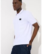 ARMANI EXCHANGE Тениска от пике с яка - Черен/Бял