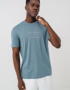 ARMANI EXCHANGE Тениска с бродирано лого Прашно синьо
