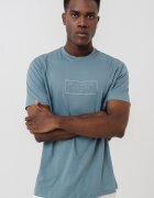 ARMANI EXCHANGE Тениска с бродирано лого Прашно синьо