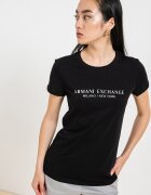 ARMANI EXCHANGE Тениска с лого - Черен