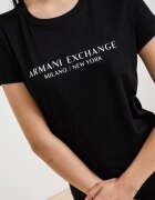 ARMANI EXCHANGE Тениска с лого - Черен