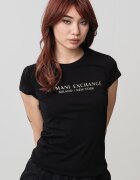 ARMANI EXCHANGE Тениска с лого Златист/Черен