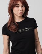ARMANI EXCHANGE Тениска с лого Златист/Черен