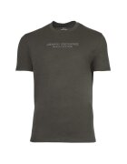 ARMANI EXCHANGE Тениска с овално деколте и лого - Антрацитно сиво