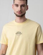 ARMANI EXCHANGE Тениска с овално деколте и лого Светло жълто