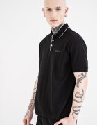 ARMANI EXCHANGE Тениска с яка Черен