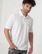 ARMANI EXCHANGE Тениска с яка и лого Мръснобял