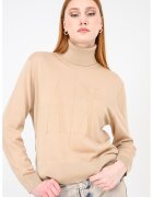 ARMANI EXCHANGE Вълнено поло - Бежов