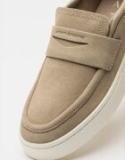 ARMANI EXCHANGE Велурени мокасини Светло кафяво