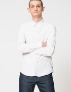 ARMANI EXCHANGE Вталена риза от памук Бял