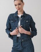 ARMANI EXCHANGE Яке от деним с джобове Тъмносин