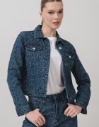 ARMANI EXCHANGE Яке от деним с джобове Тъмносин