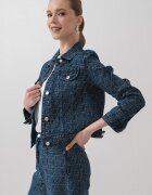 ARMANI EXCHANGE Яке от деним с джобове Тъмносин