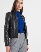 ARMANI EXCHANGE Яке от еко кожа - Черен