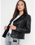ARMANI EXCHANGE Яке от еко кожа с остри ревеери
