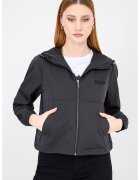 ARMANI EXCHANGE Яке с качулка и джобове встрани с цип - Избеляло черно