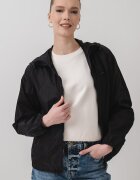 ARMANI EXCHANGE Яке с качулка и паднали ръкави Черен