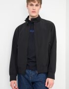 ARMANI EXCHANGE Яке с миди яка и цип Черен