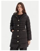 ARMANI EXCHANGE Зимно яке - дължина до над коляното - качулка - черно - полиамид