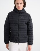 ARMANI EXCHANGE Зимно яке с качулка и джобове Черен