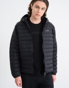 ARMANI EXCHANGE Зимно яке с качулка и джобове Черен