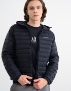 ARMANI EXCHANGE Зимно яке с качулка и джобове Ултрамарин синьо