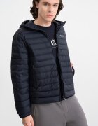 ARMANI EXCHANGE Зимно яке с качулка и джобове Ултрамарин синьо