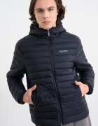 ARMANI EXCHANGE Зимно яке с качулка и джобове Ултрамарин синьо
