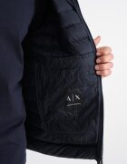 ARMANI EXCHANGE Зимно яке с качулка и джобове Ултрамарин синьо