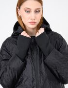 ARMANI EXCHANGE Зимно яке с монограм и цепки за палеца Черен