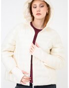 ARMANI EXCHANGE Зимно яке с монограм и цепки за палеца - Слонова кост