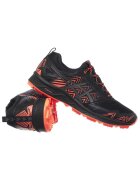 Asics Мъжки спортни обувки - GEL-FujiSetsu 3 G-TX - черен/оранжев - синтетичен - текстилен материал - водоустойчиви