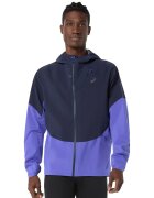 Asics Яке за бягане Metarun Legend с качулка - Ултрамарин синьо/Индигово синьо