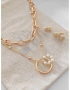 Atelier Miu Двуредно колие със синтетични перли