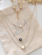 Atelier Miu Колие с множество верижки и талисмани Злато