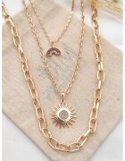 Atelier Miu Многоредово колие с висулки