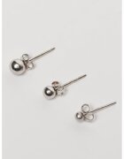 Atelier Miu Обеци от стерлингово сребро 925 - 3 части
