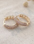 Atelier Miu Обеци тип халки с циркони