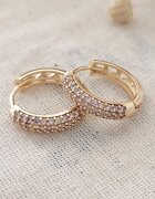 Atelier Miu Обеци тип халки с циркони