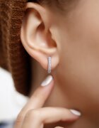 Atelier Miu Обеци тип халки с циркони