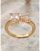 Atelier Miu Регулируем пръстен с циркони